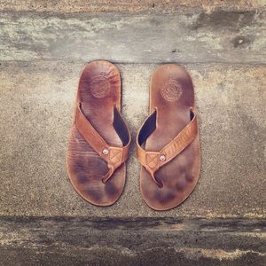 Sandalman Men’s Leather Flip Flops
